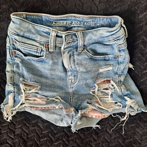 American Eagle Outfitters Women's Blue Denim Shorts